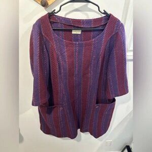 EUC Terraware Earth Ware Dress | Purple & Red Boho Style | Size XL